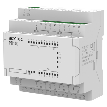 PR100 – kompaktiškas programuojamas loginis valdiklis